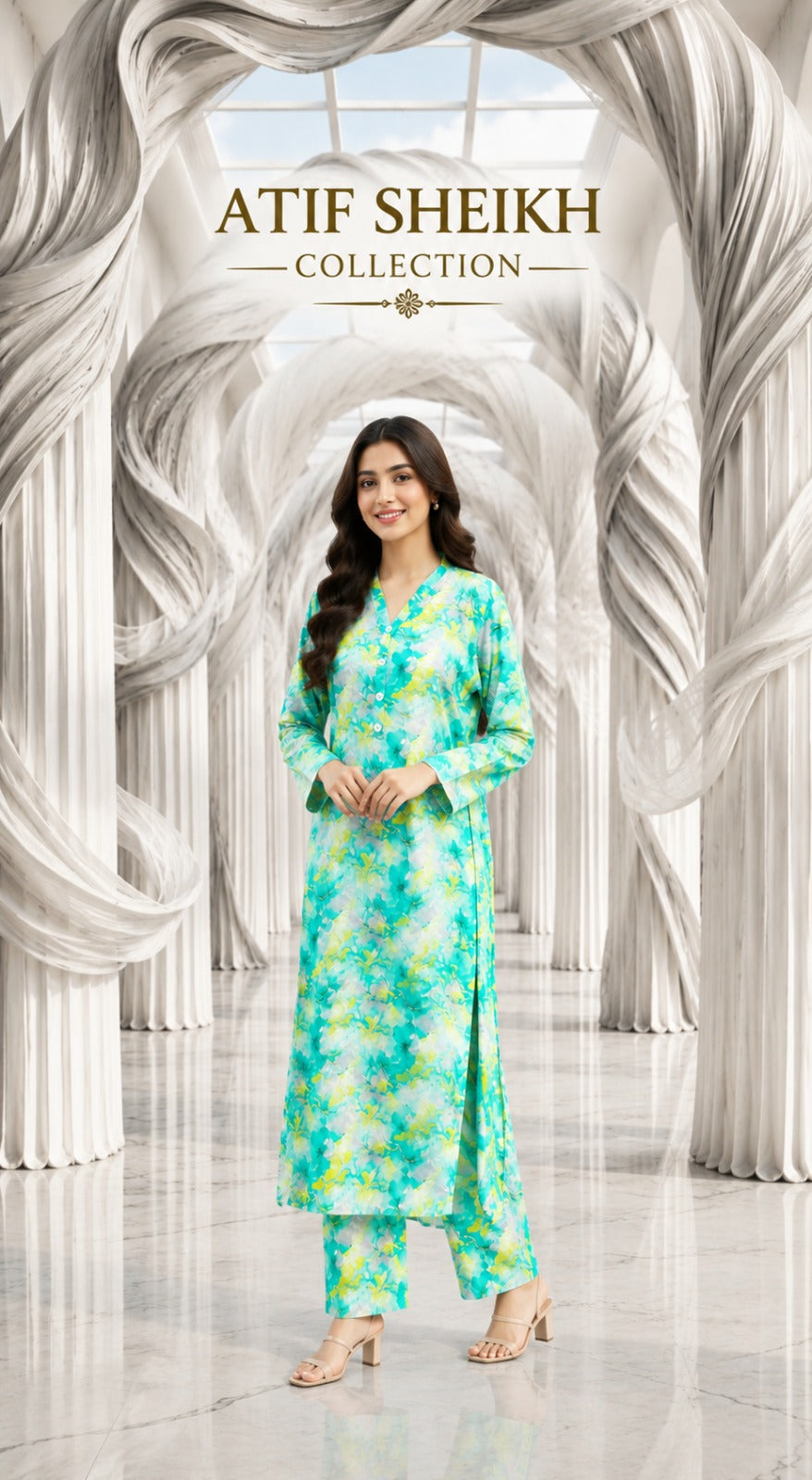 Marina stiched long 2 pc