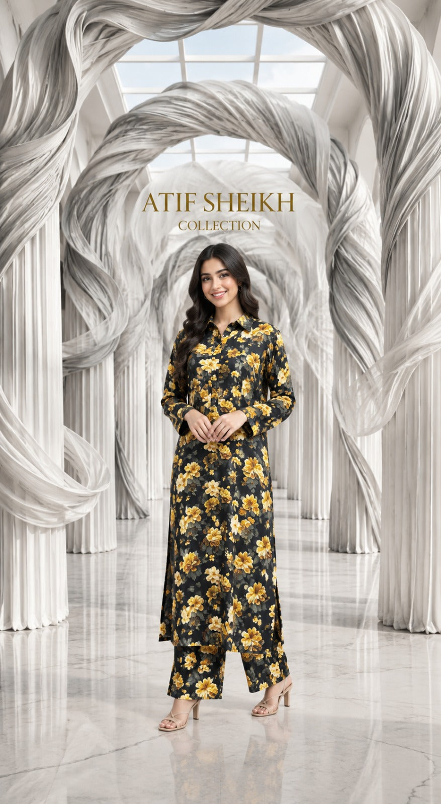 Marina stiched long 2 pc