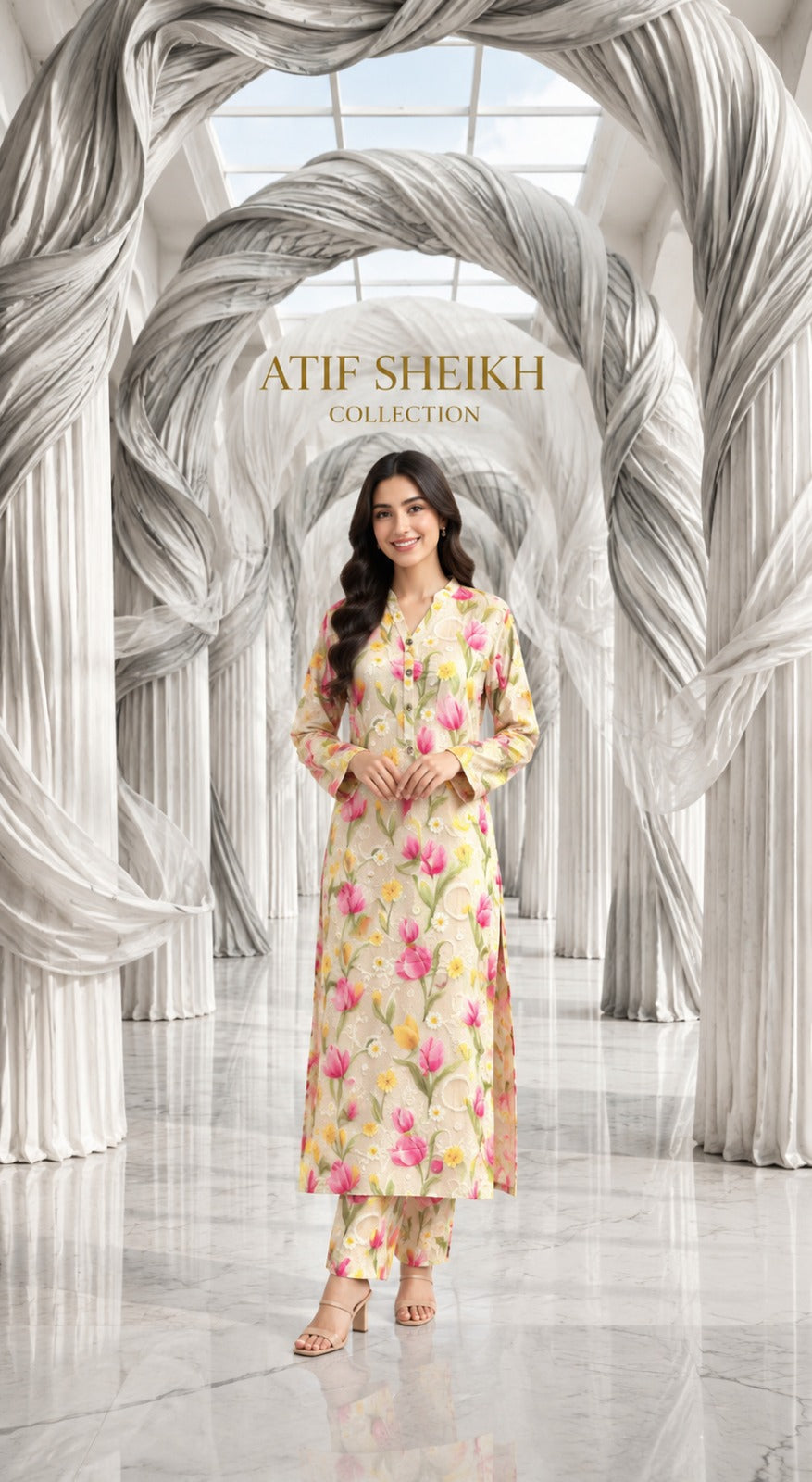 Marina stiched long 2 pc