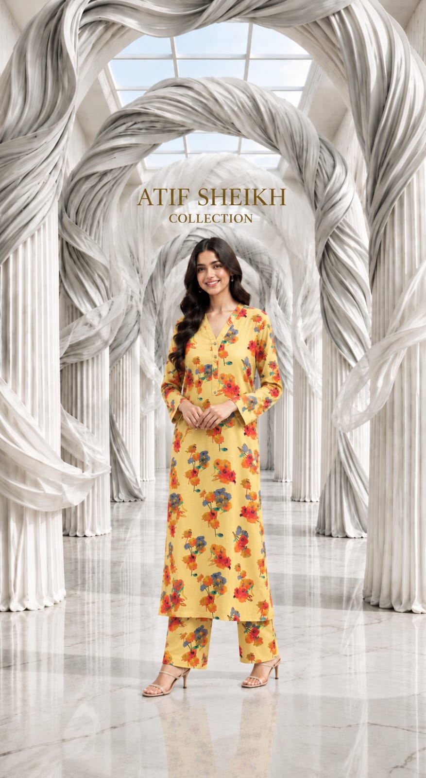 Marina stiched long 2 pc