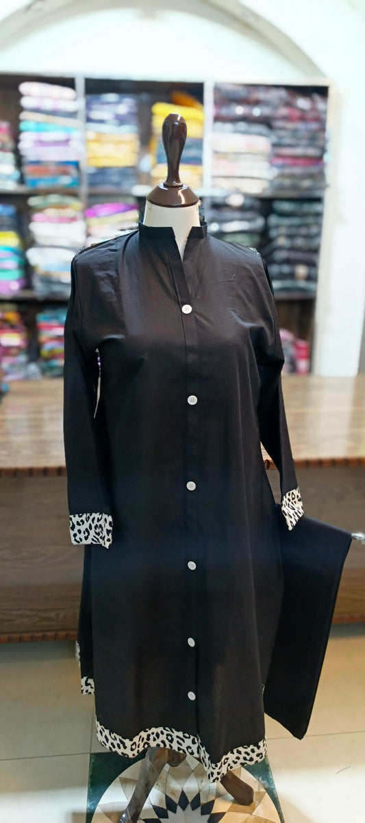 bin Saeed solid khaddar maxi
