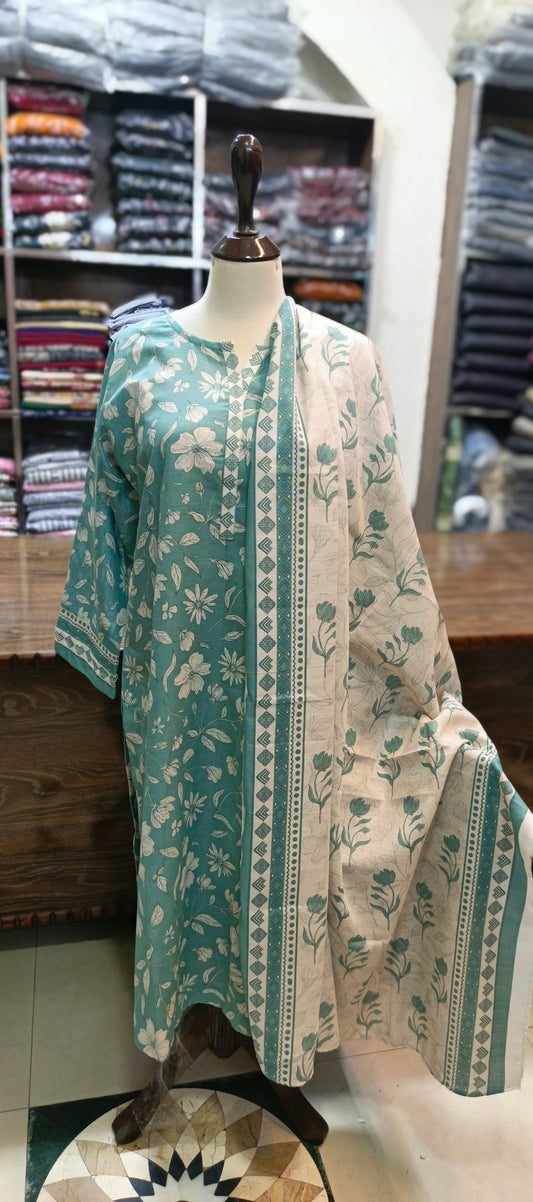 Safina khaddar stiched 3 pc
