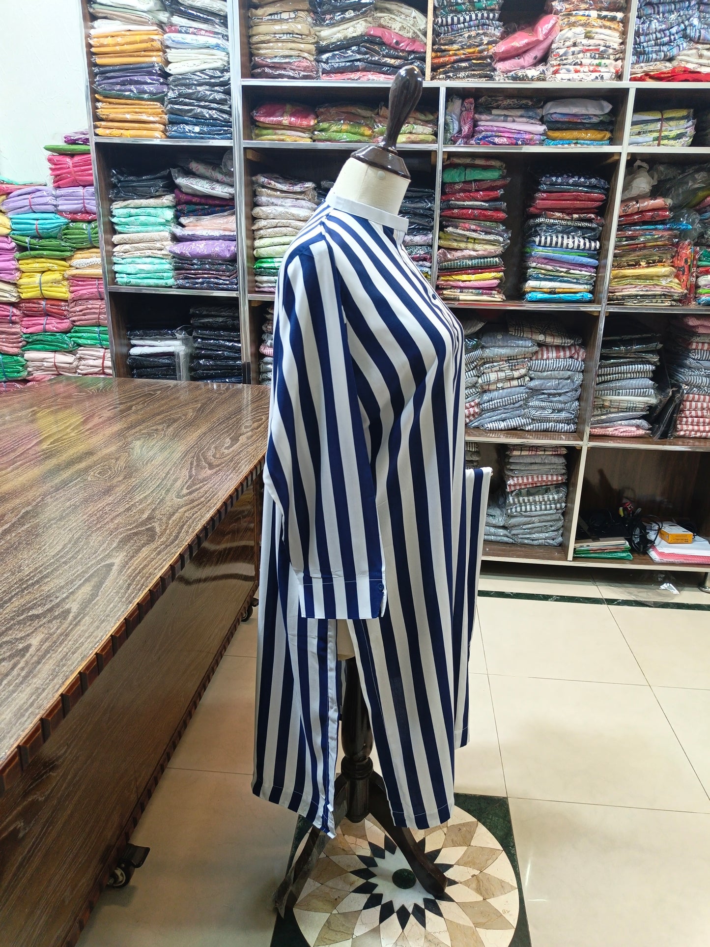 Linen stiched 2 pc suits nvywt