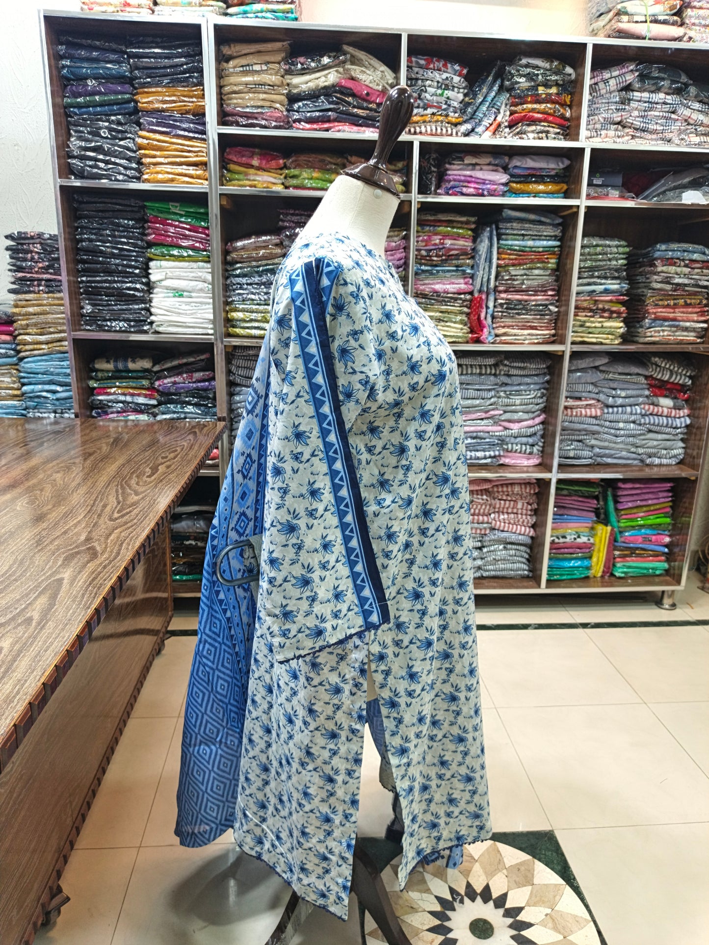 Bin saeed premium lawn stiched shirt trouser 3pc WbF