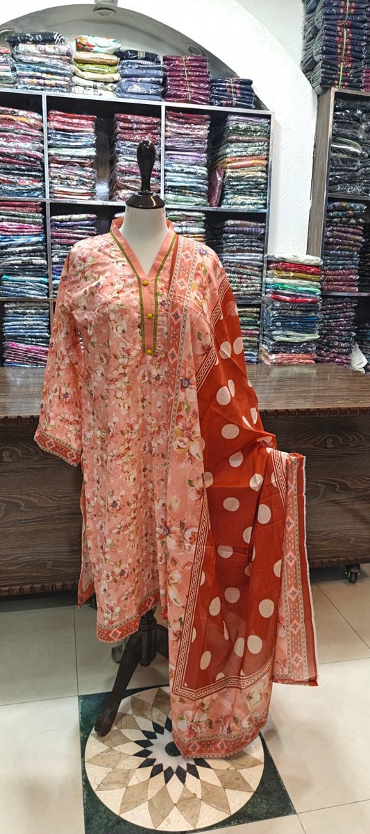 Bin saeed premium lawn stiched shirt trouser 3pc pchdt