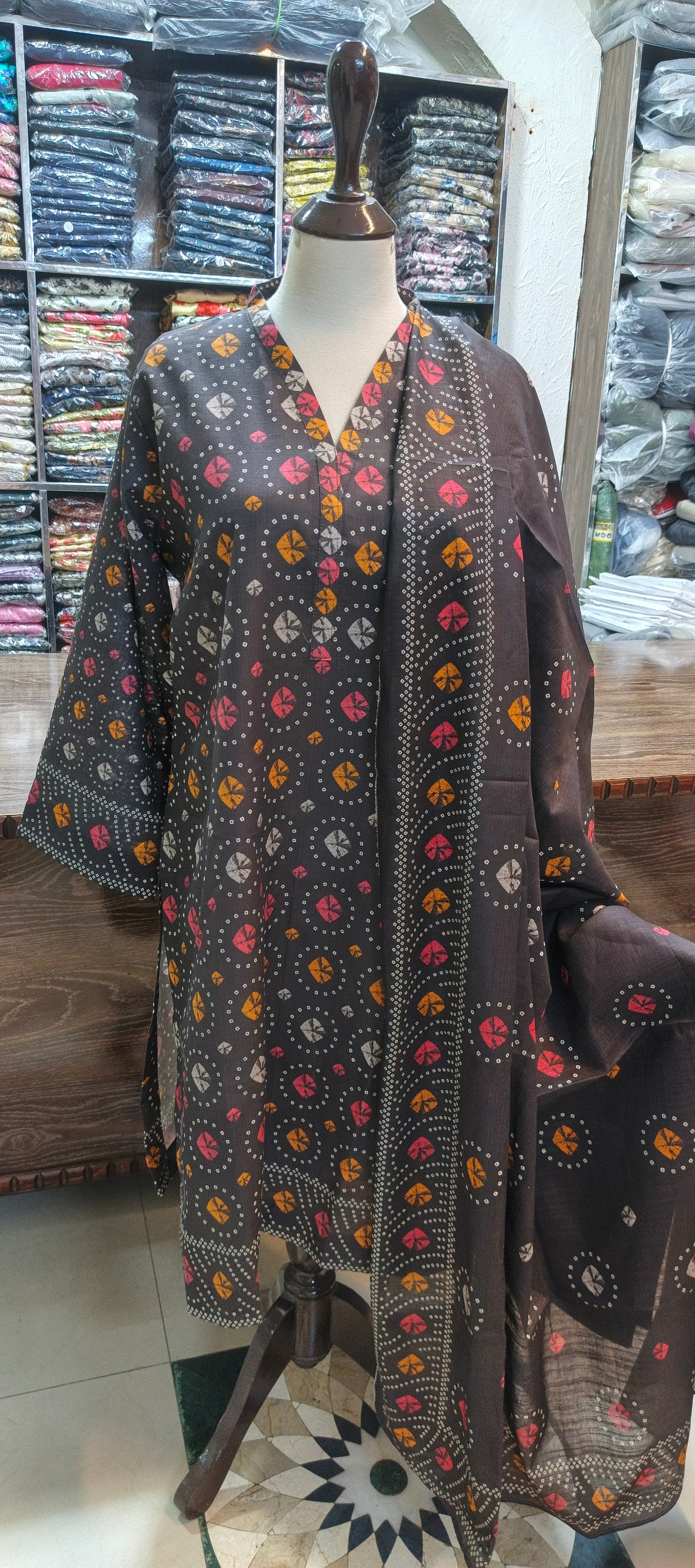 Bin Saeed khaddar shalwar kameez 3 pc