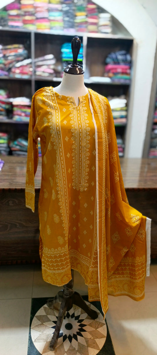 Safina premium lawn farshi shalwar 3 pc