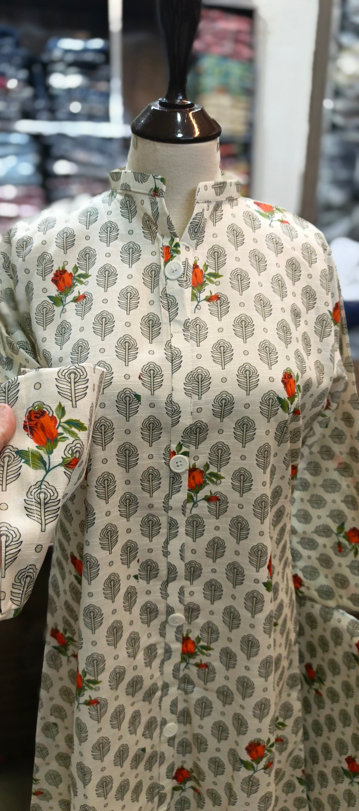 Khaddar A line stiched 2 pc