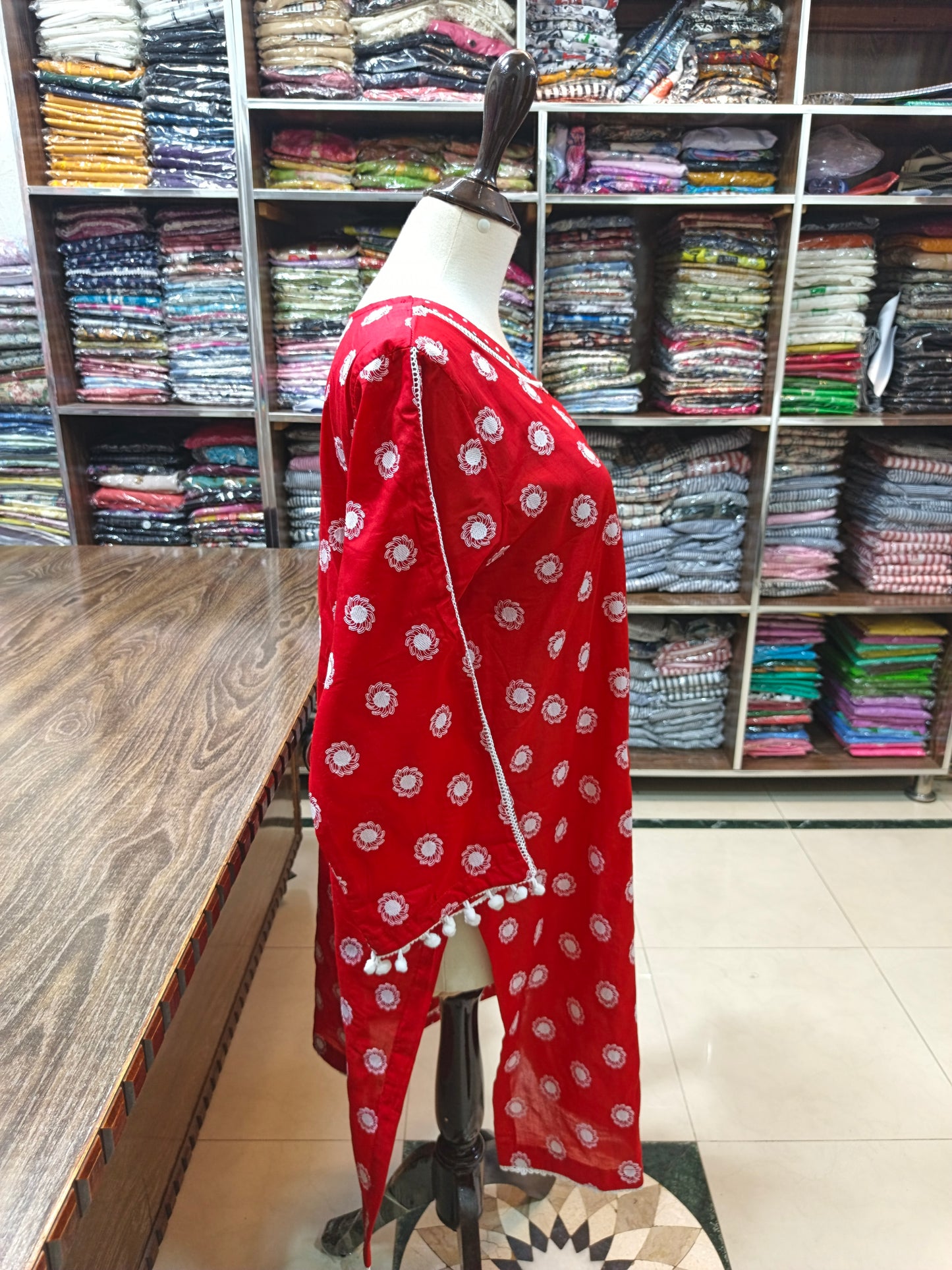 Lawn embroidered stiched shirt trouser 2pc rd