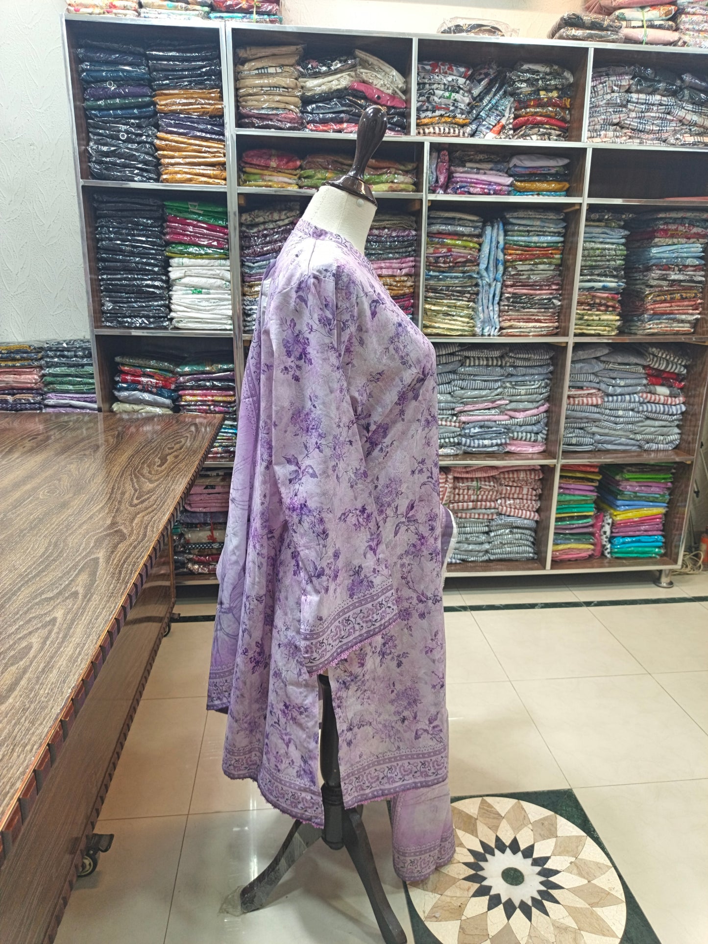 Bin saeed premium lawn stiched shirt trouser 3pc llac