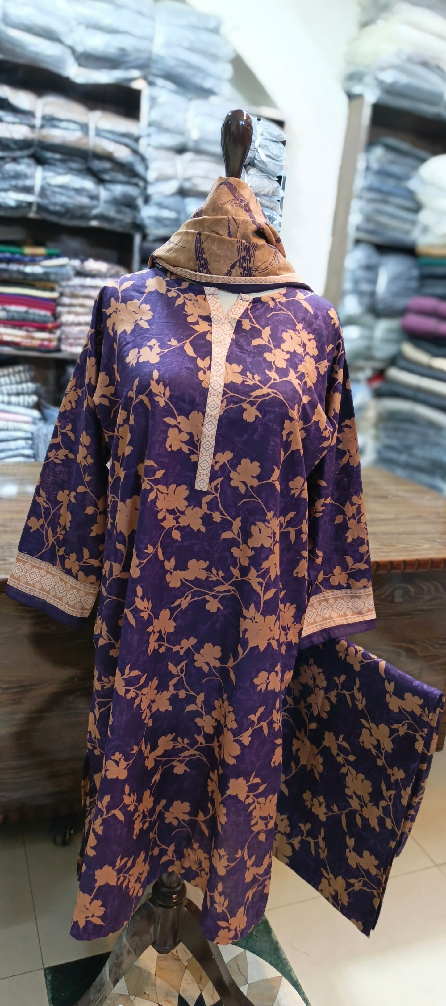 Safina khaddar stiched 3 pc