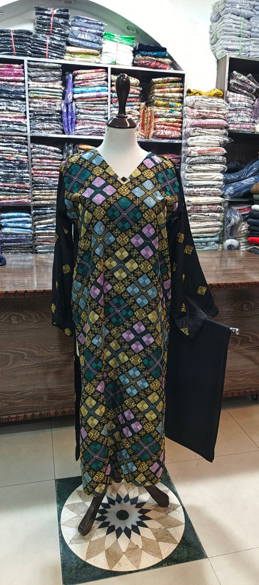 Midsummer karandi embroidered stiched 2 pc blkSq