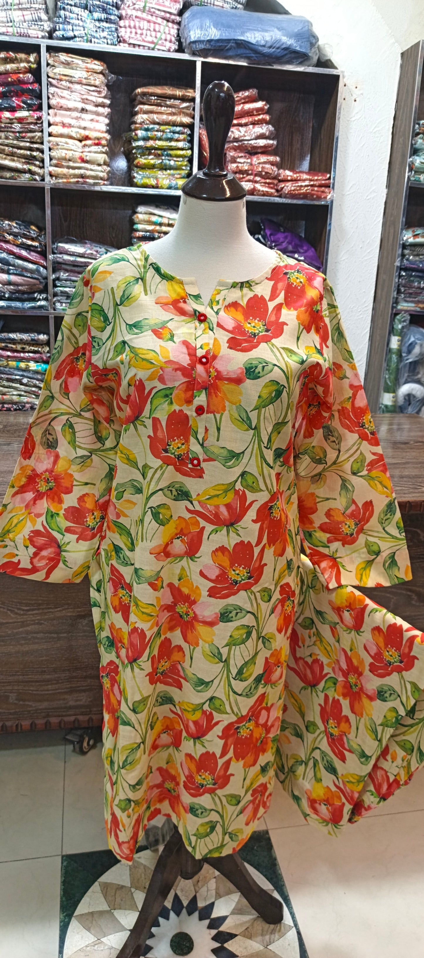 Khaddar stiched shalwar kameez 2 pc