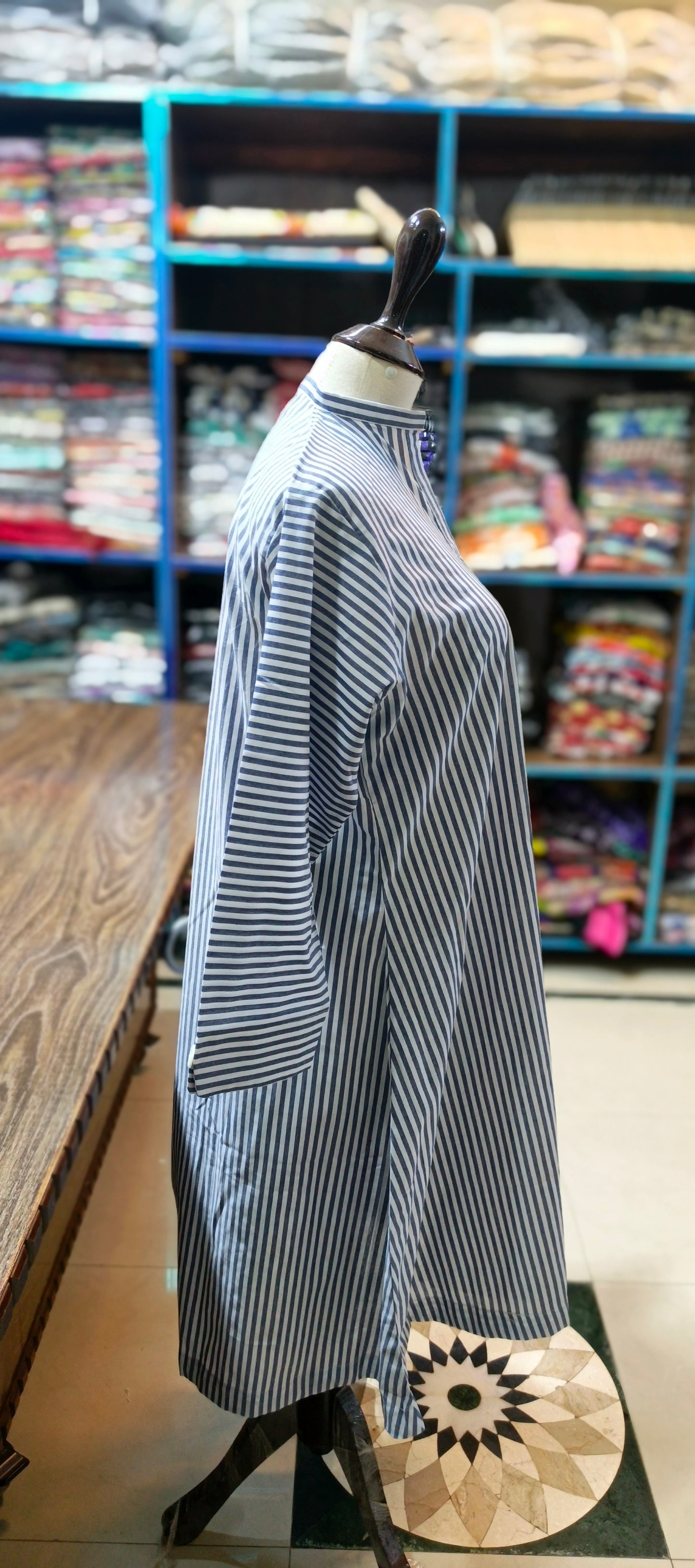 Denim A line stiched 2 pc