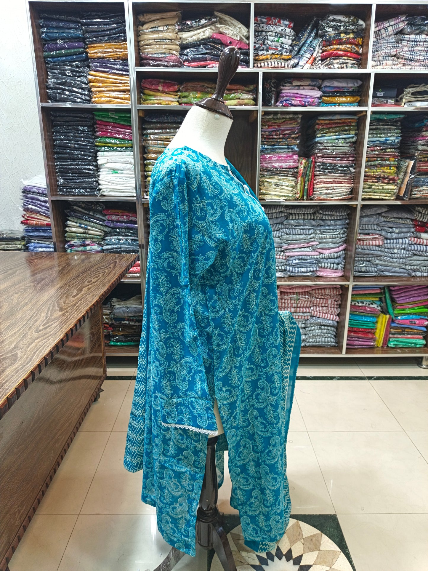 Binsaeed premium lawn stiched shirt trouser stiched 3pc frz2