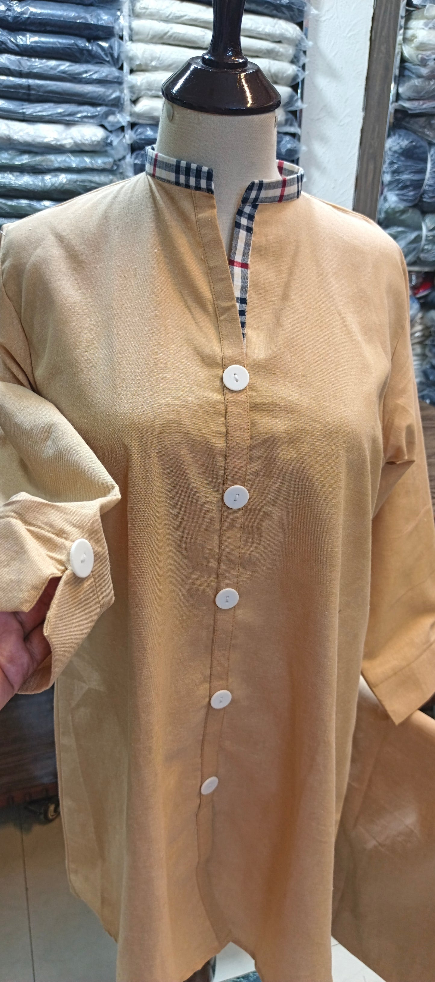 Bin saeed khaddar short co ord set