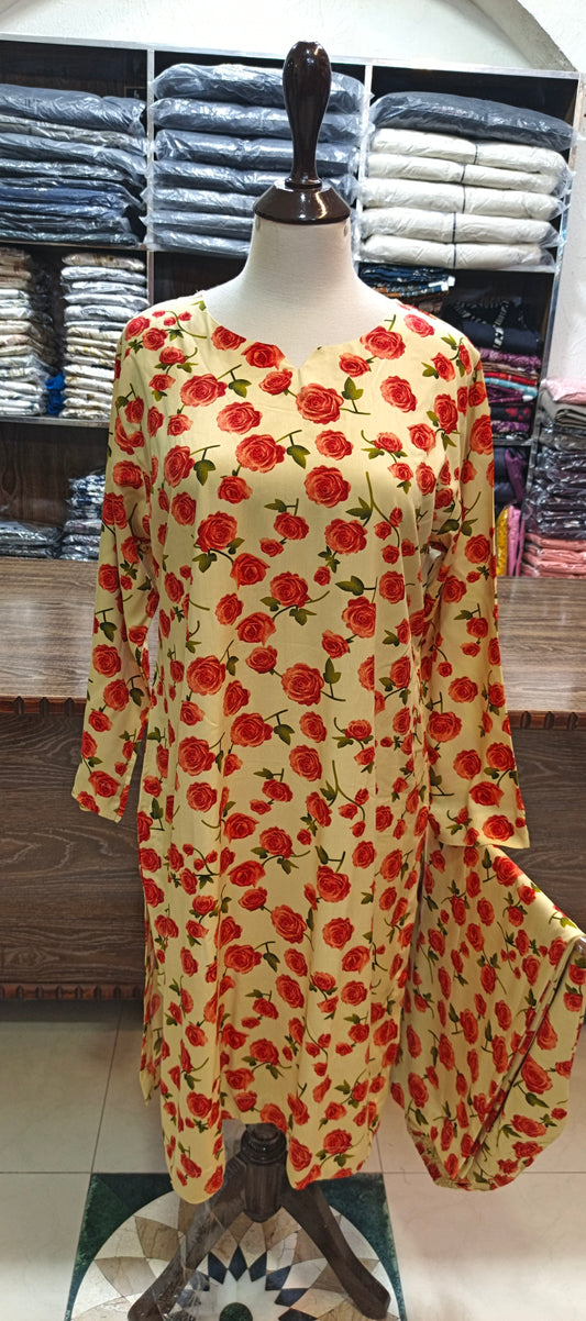 Linen shalwar kameez