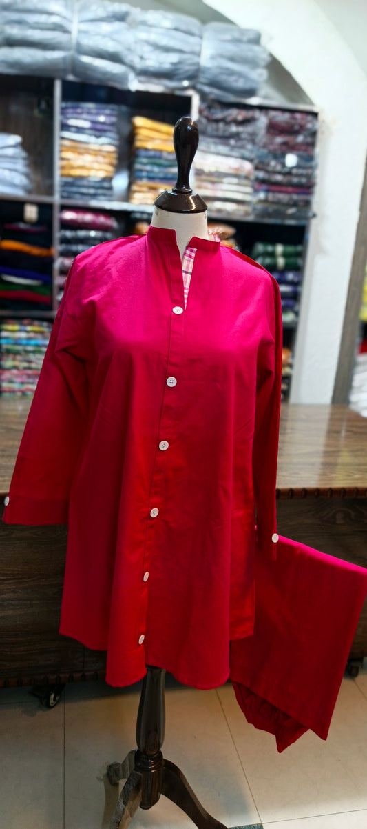 Bin saeed khaddar short co ord set