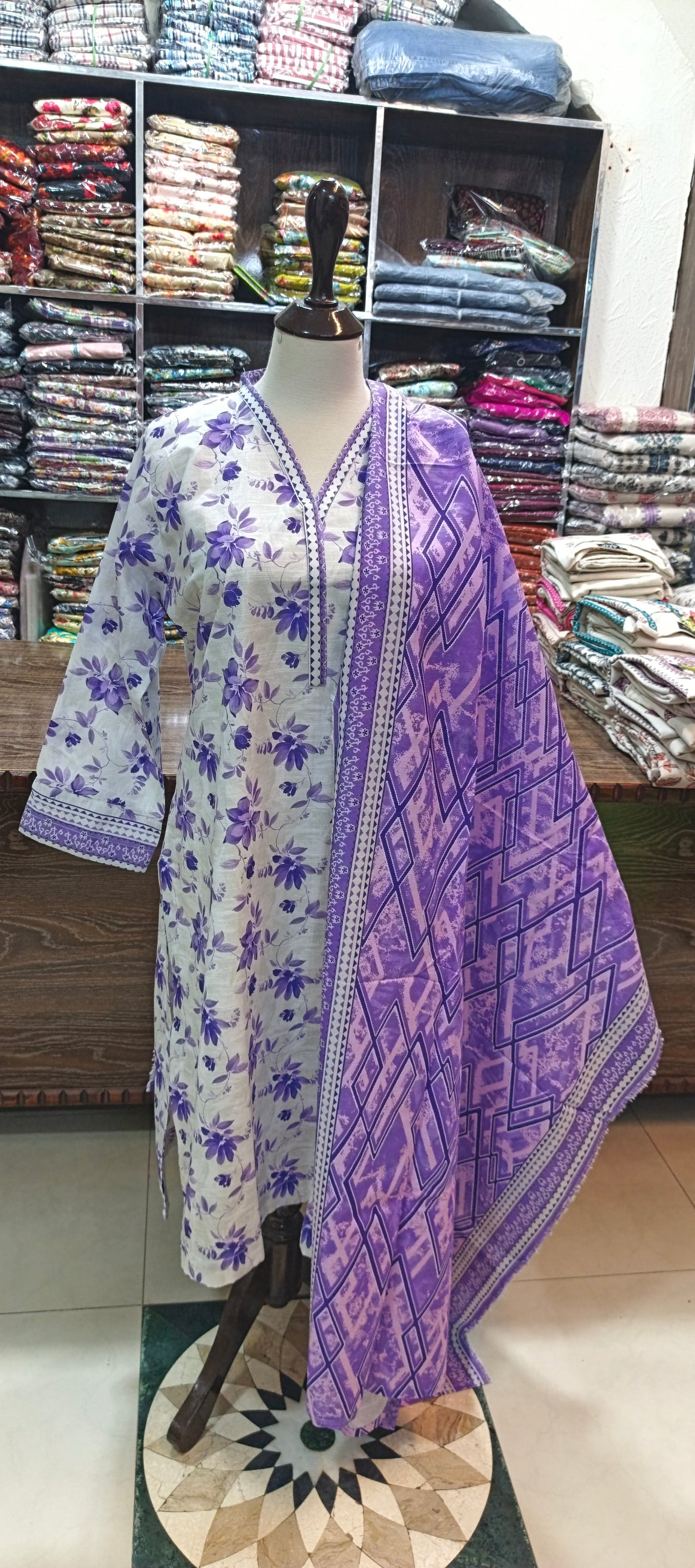 Safina khaddar shalwar kameez 3 pc