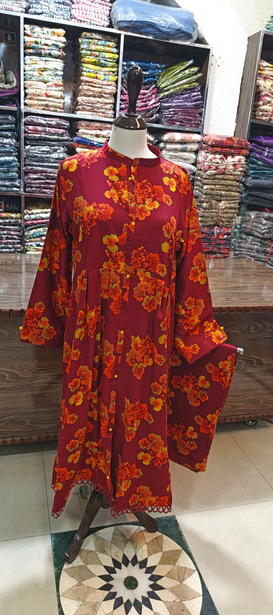 Marina long frock set