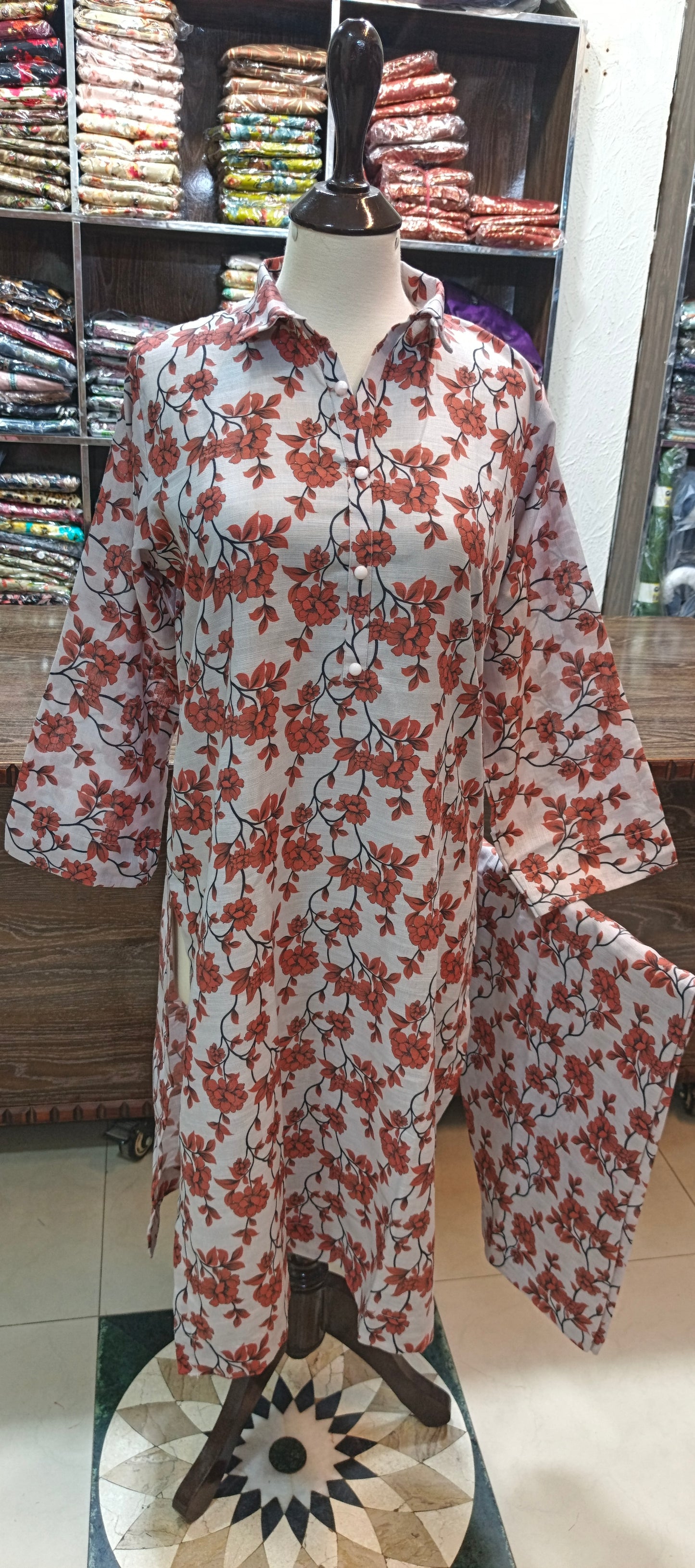 Khaddar shalwar kameez stiched 2 pc