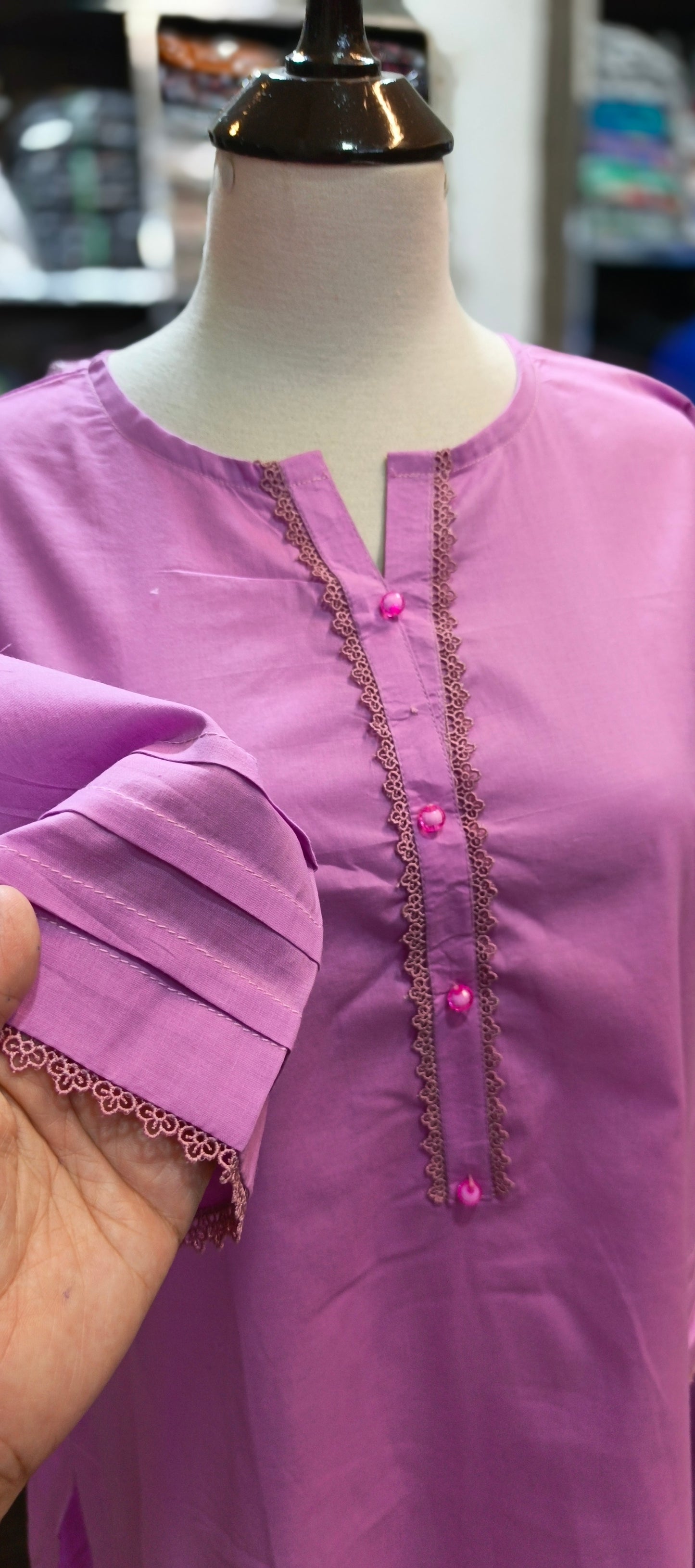solid pure cotton co ord set