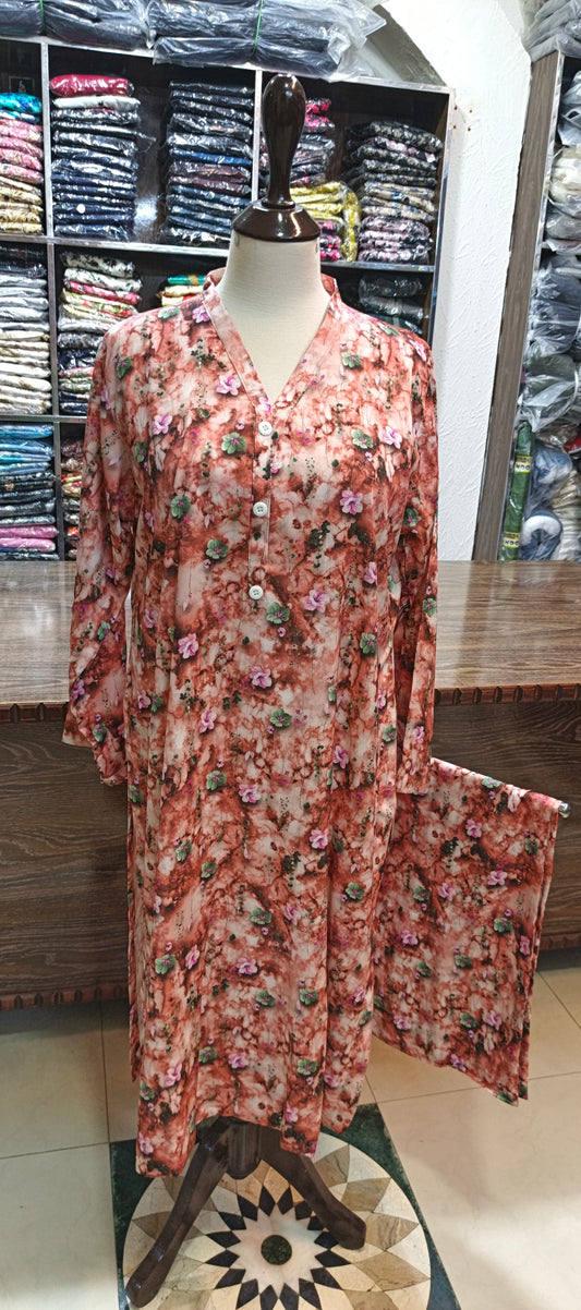 Linen shalwar kameez