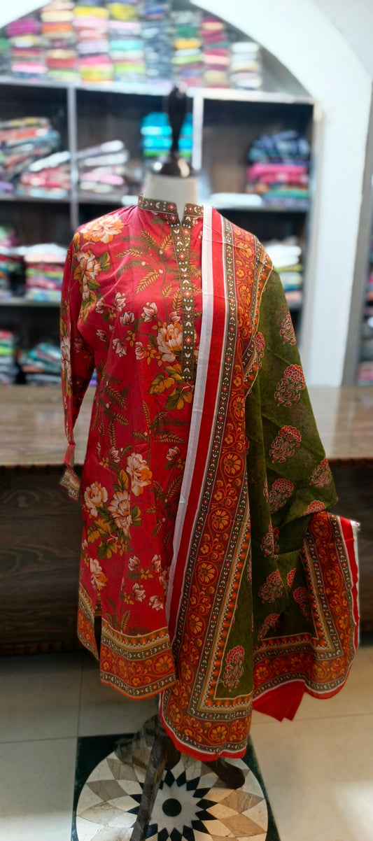 Safina premium lawn farshi shalwar 3 pc