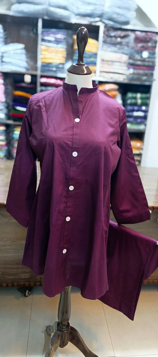 Bin saeed khaddar short co ord set