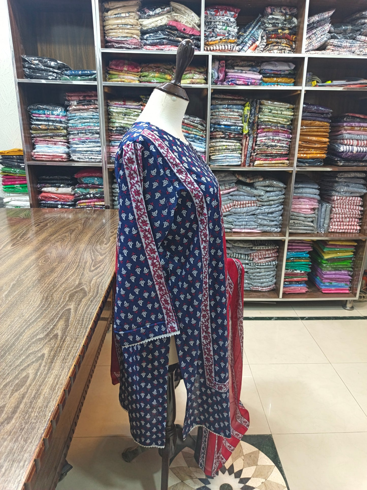 Bin saeed premium lawn stiched shirt trouser 3pc nvrd