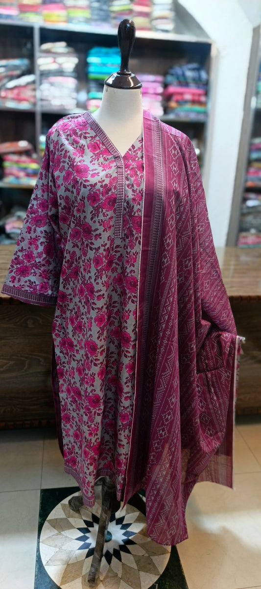 Bin Saeed shirt trousers pure lawn 3 pc