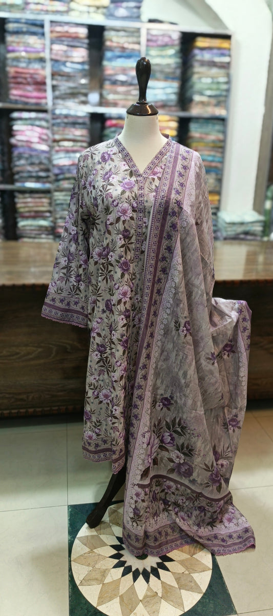 Bin saeed shalwar kameez stiched 3 pc gremov