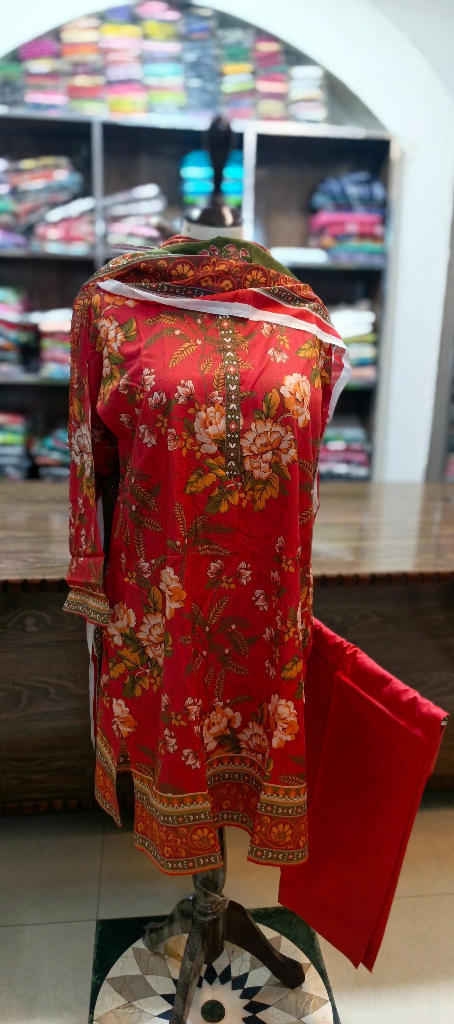 Safina premium lawn farshi shalwar 3 pc