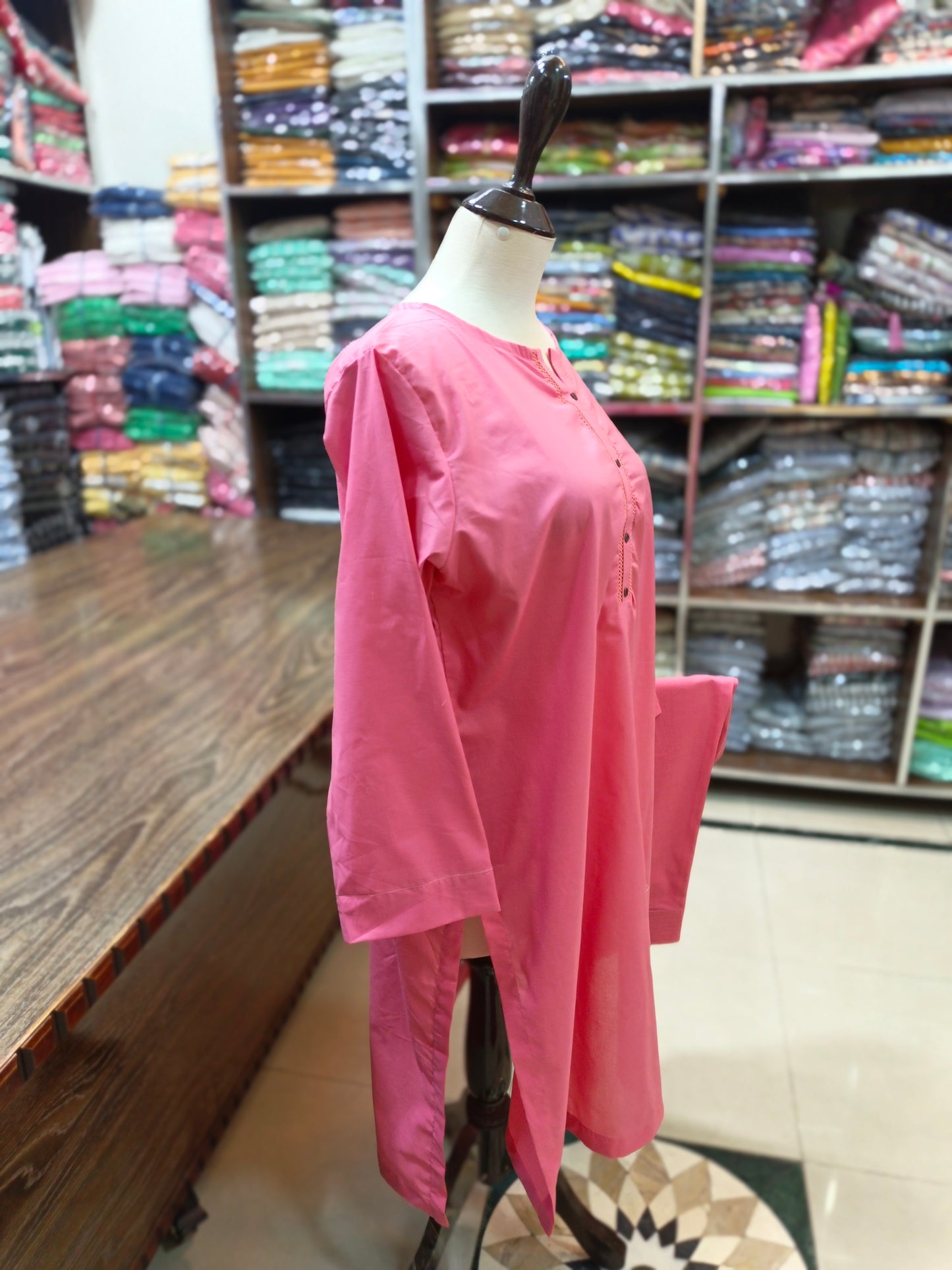 Solid pure lawn stiched farshi trouser and shirt 2pc TPNK