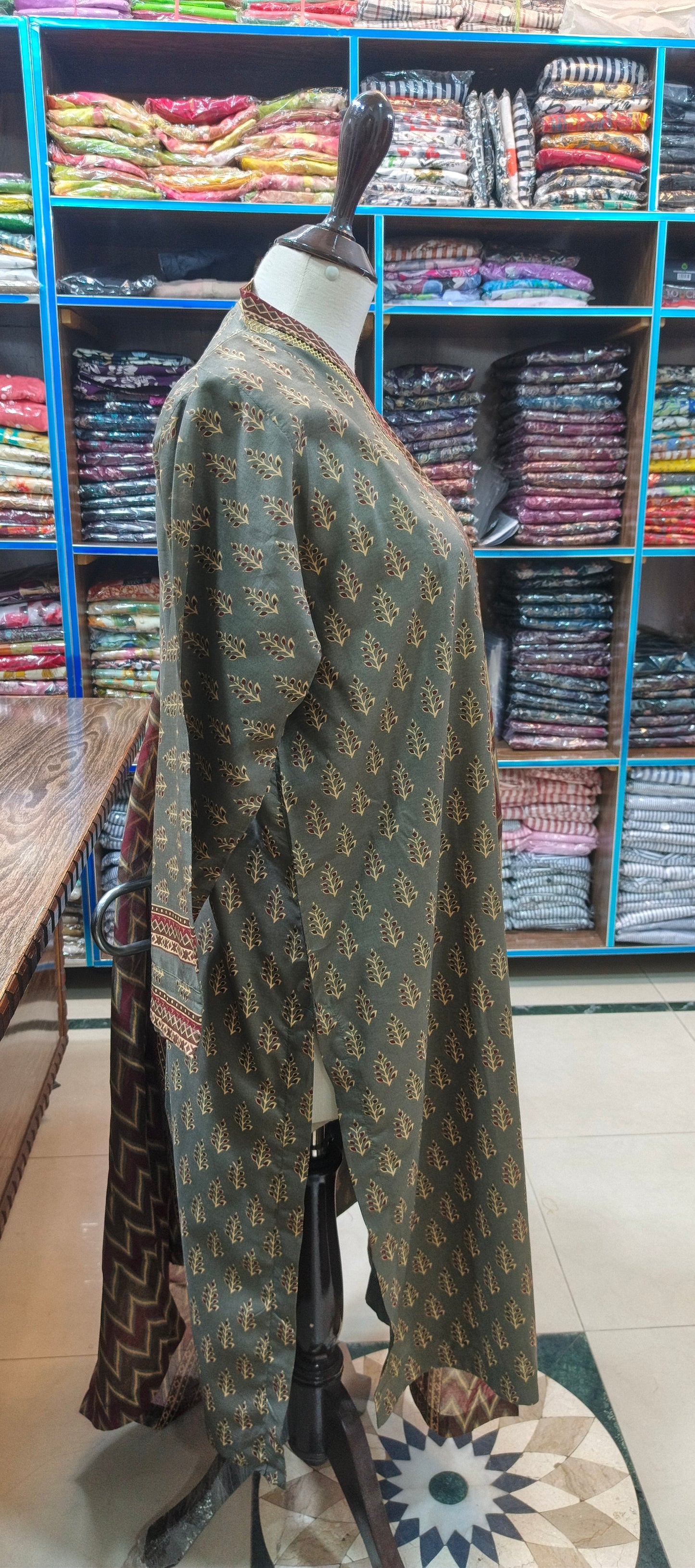 Zam ZAM premium lawn stiched shirt trouser 3 pc