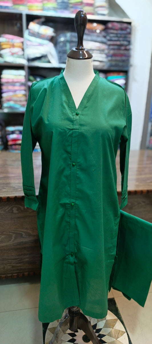 solid pure cotton co Ord set