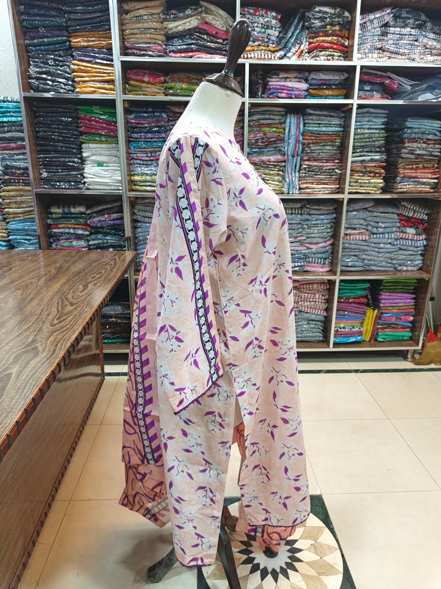 Bin saeed premium lawn stiched shirt trouser 3pc pnkprp