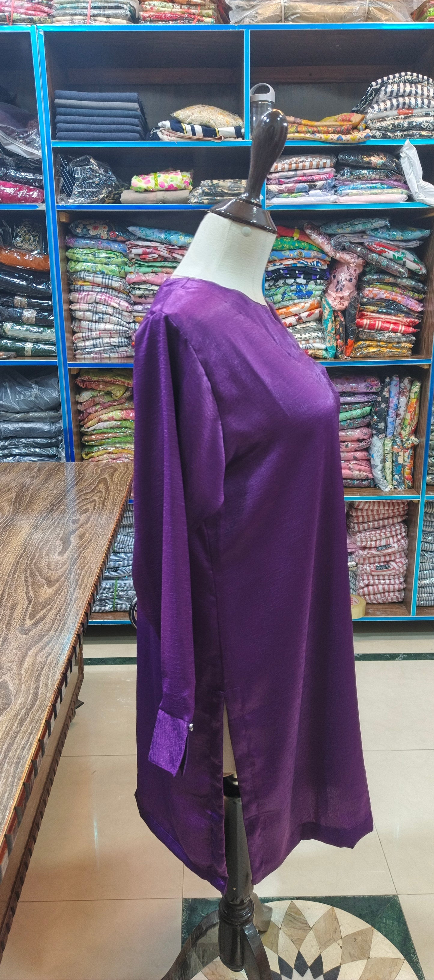 Velvet silk short co ord set