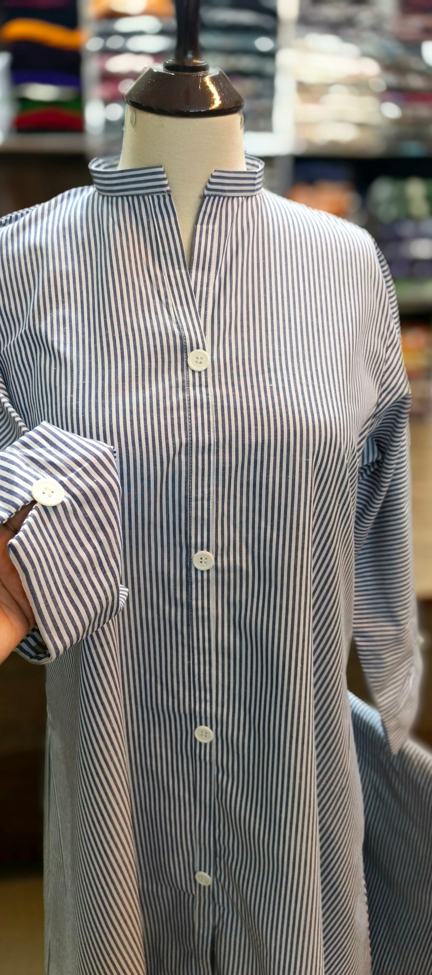 Denim A line stiched 2 pc