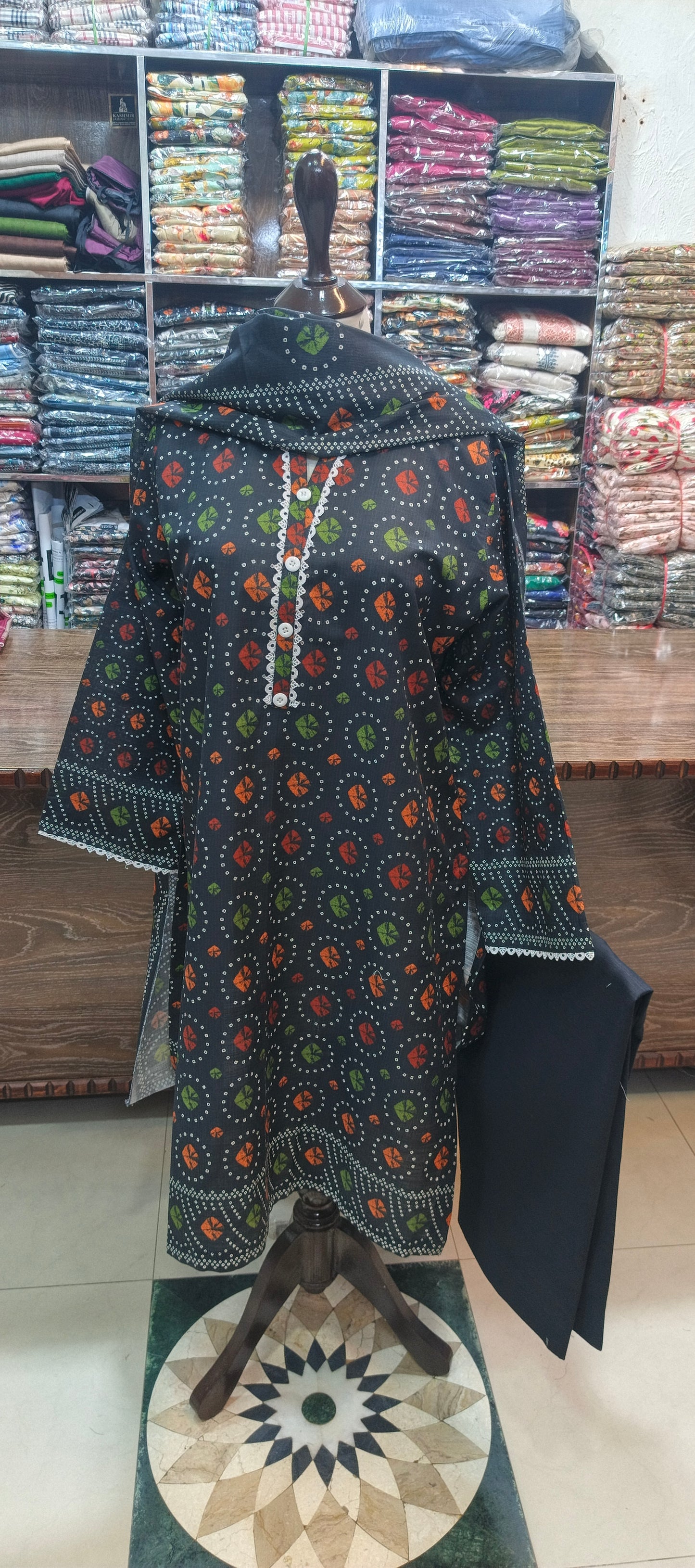 Bin saeed khaddar shalwar kameez 3 pc
