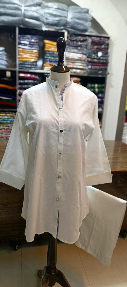 Bin saeed khaddar short co ord set