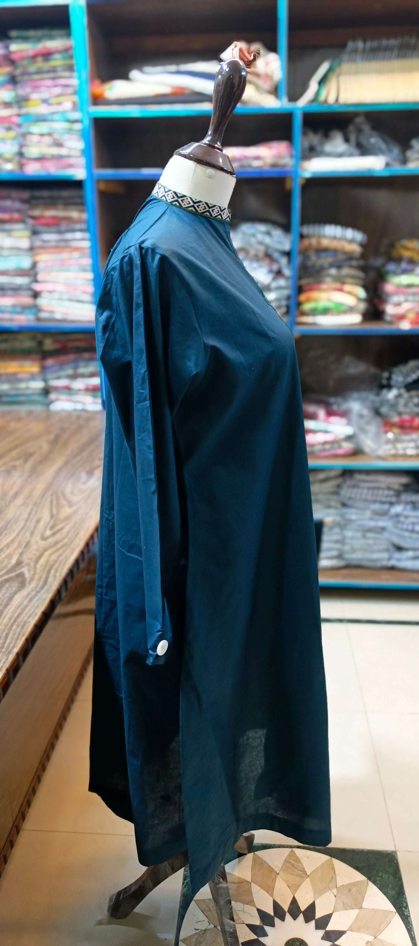 Bin saeed solid khaddar long A line