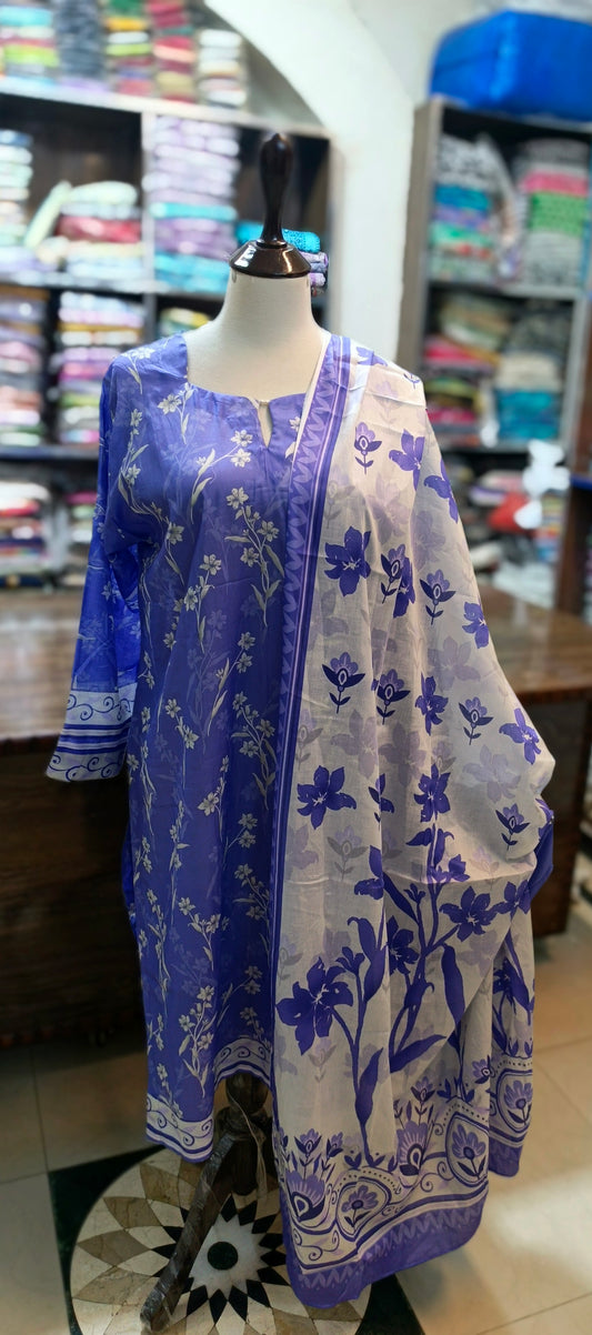Safina premium lawn farshi shalwar 3 pc