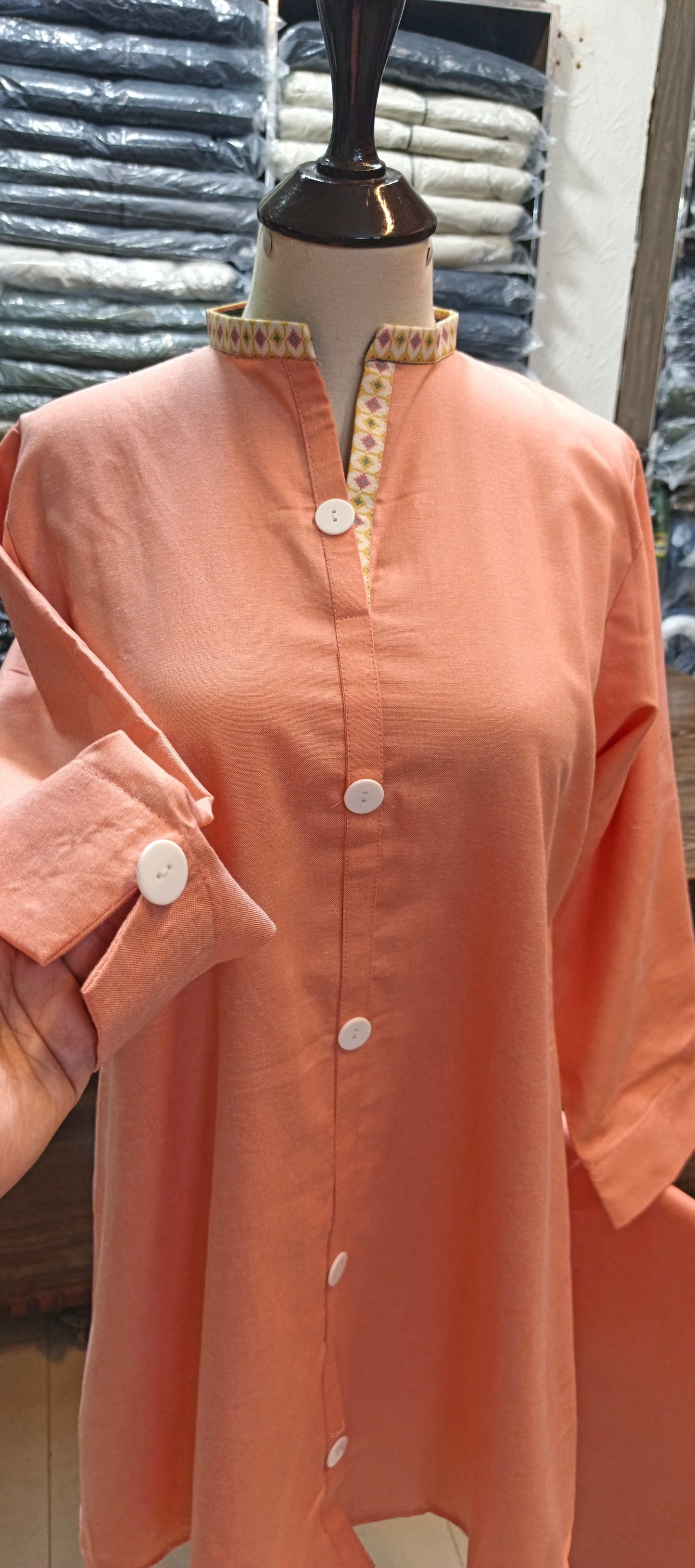 Bin saeed khaddar short co ord set