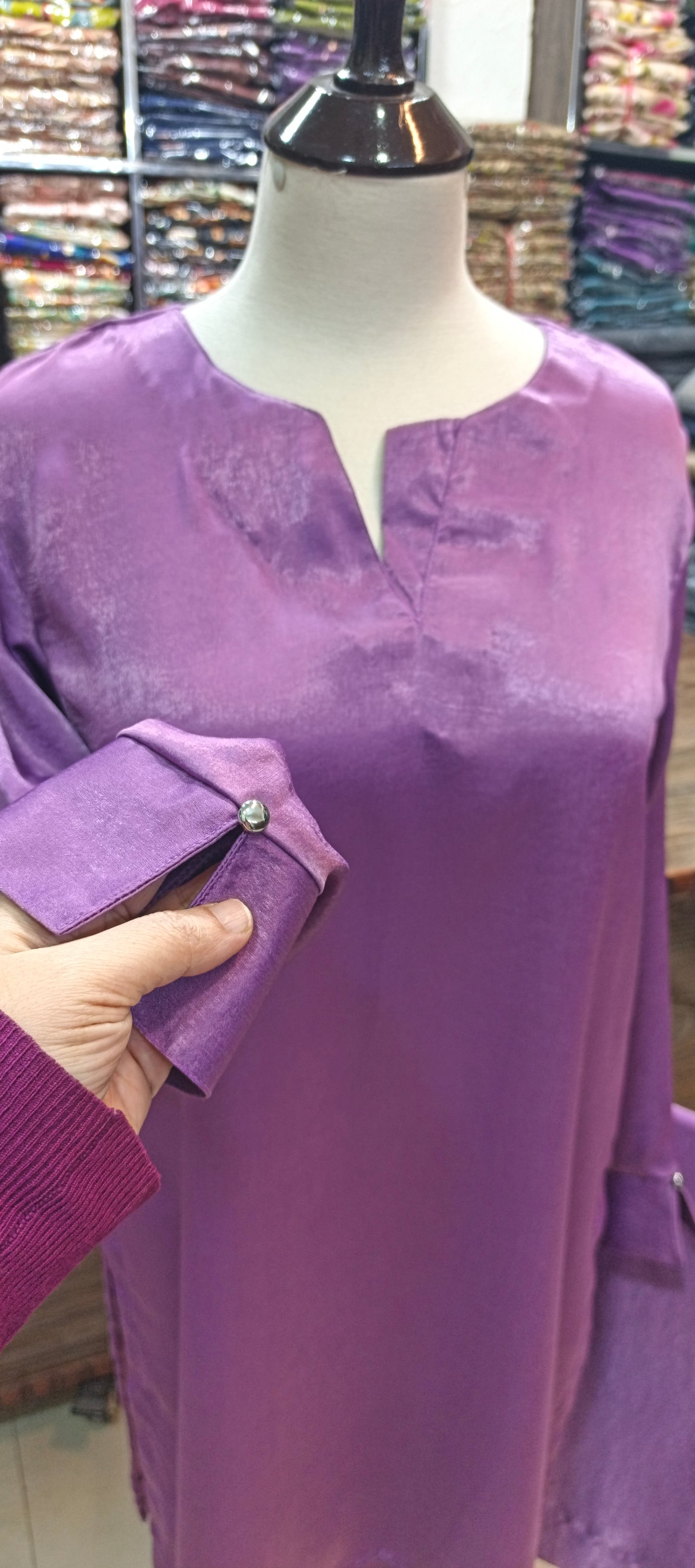 Velvet silk short co ord set 2 pc