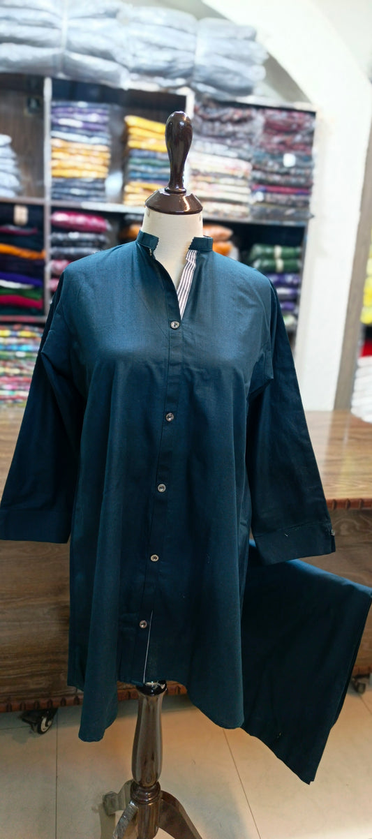 Bin saeed khaddar short co ord set