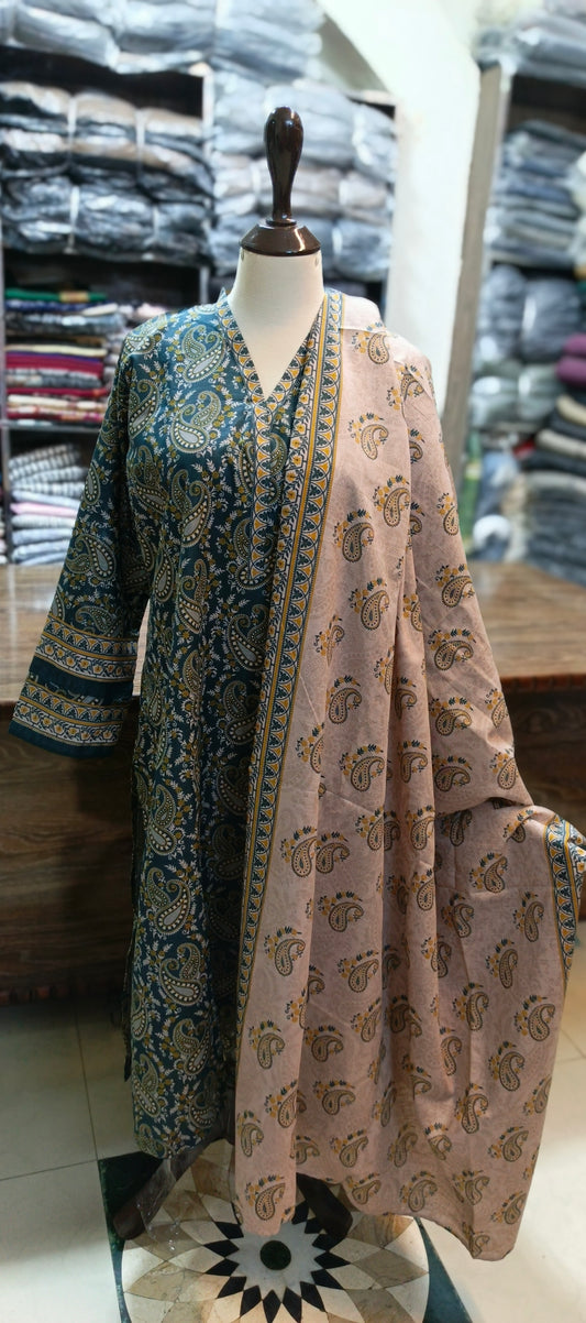 Safina khaddar stiched 3 pc