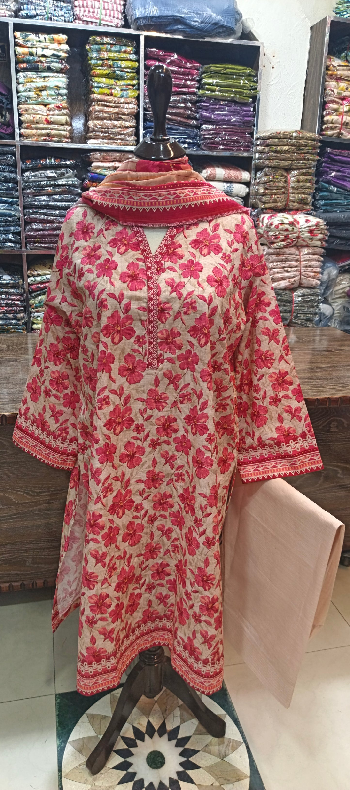 Bin saeed khaddar shalwar kameez 3 pc