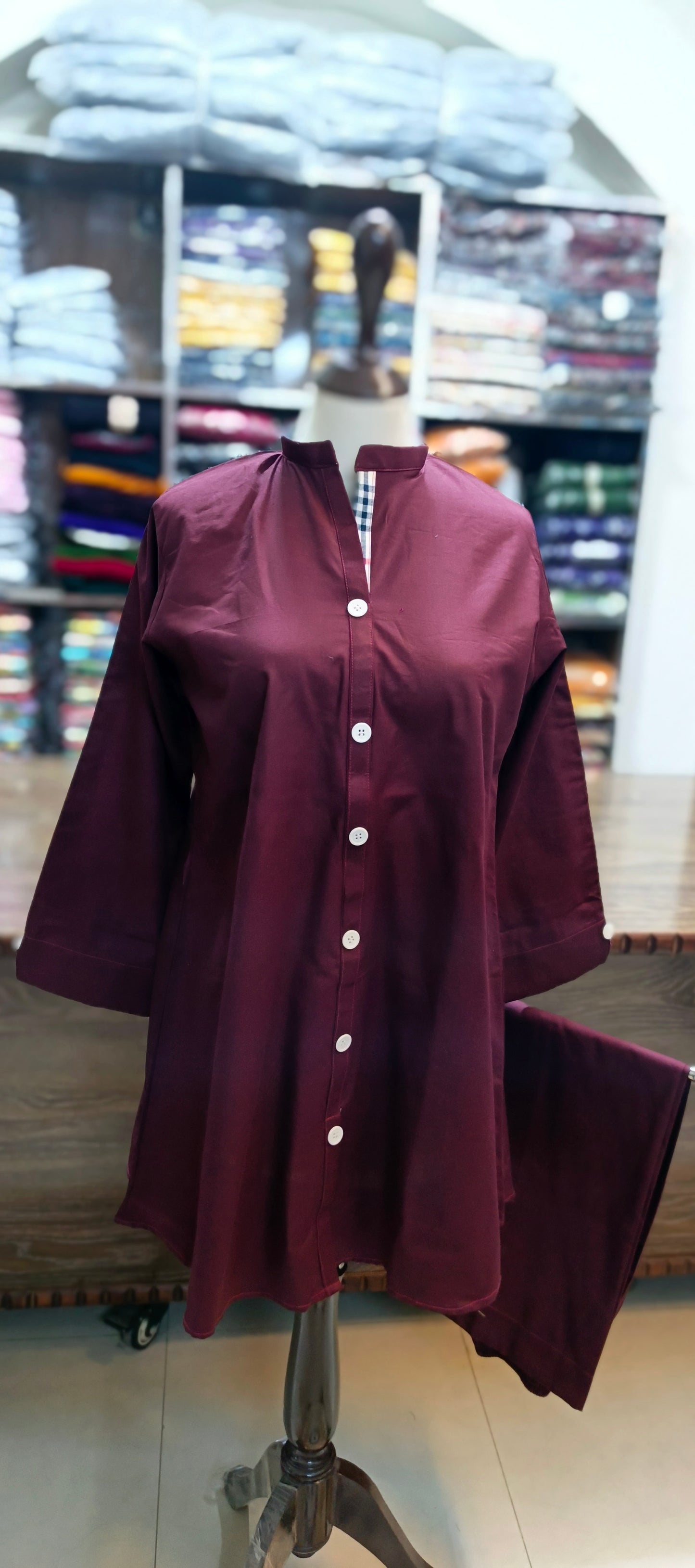 Bin saeed khaddar short co ord set