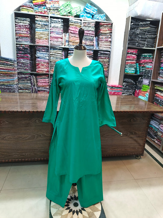Solid pure lawn stiched shalwar kameez 2 pc egrn